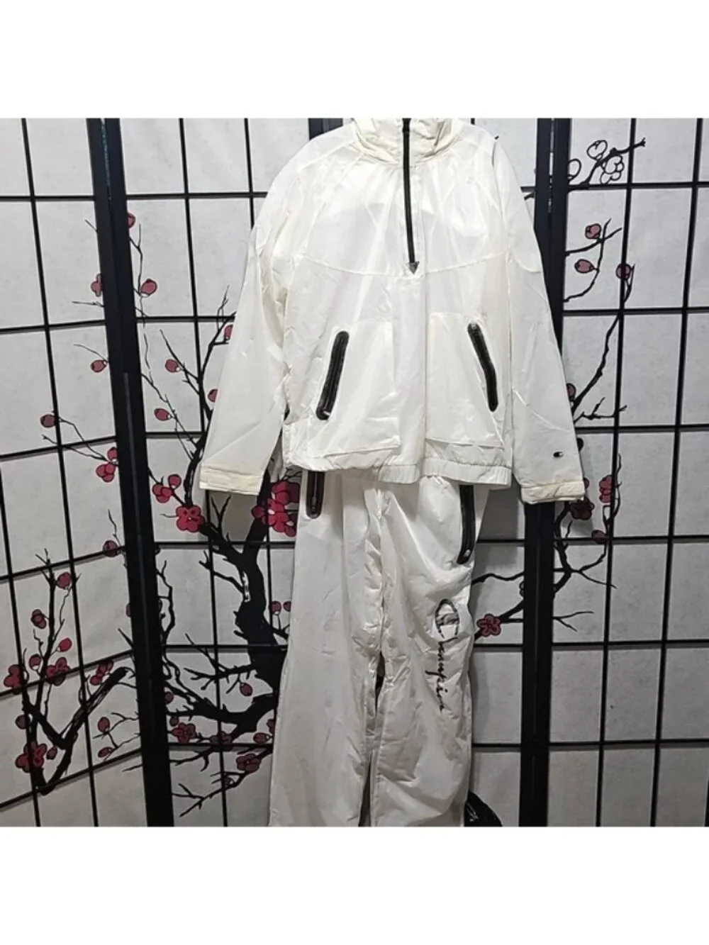 Champion Tracksuit Cocoa Butter Jacket And Pants Large New